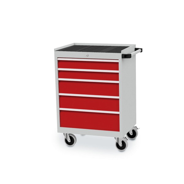 Mobile drawer cabinet 680 x 500 x 990 mm with 5 drawers