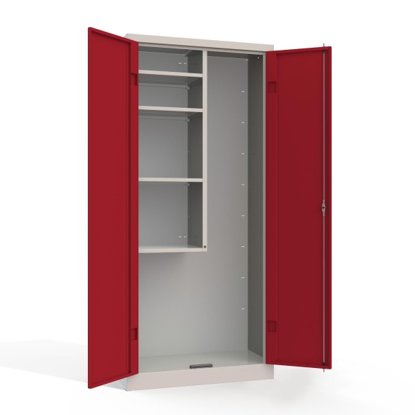armoire à portes battantes avec cloison de séparation incl. 4 étagères  acheter