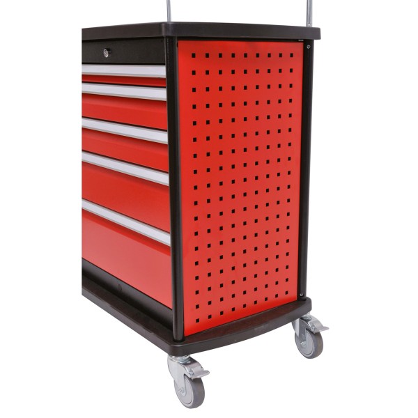 Perforated side panel for the Maxmobile 1 workshop trolley