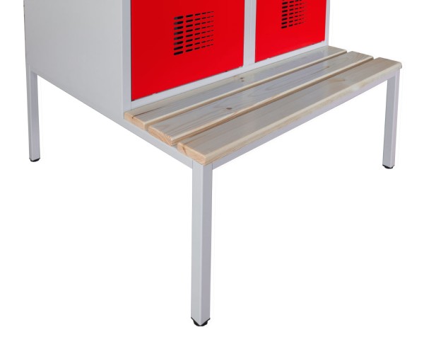Underbuilt bench for lockeel® lockers and locker cabinets