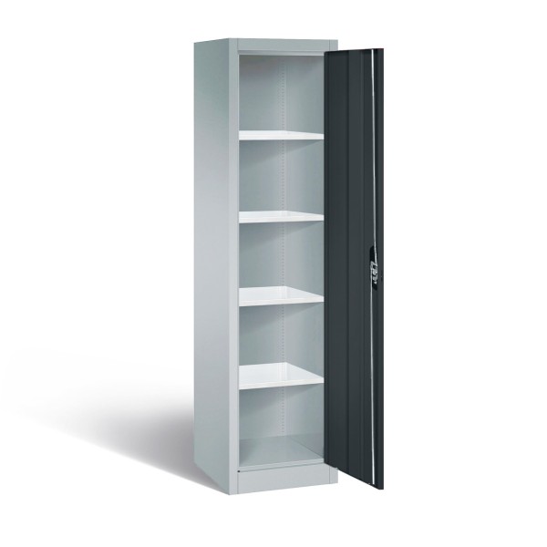 LOCKEEL ®Metal double door cupboard with 4 shelves