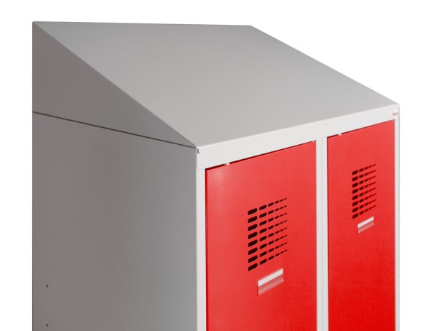 Cantilever roof superstructure for lockeel® lockers and locker cabinets - W 120 cm